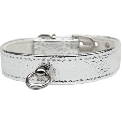 # 70 Dog Collar Silver Size 10