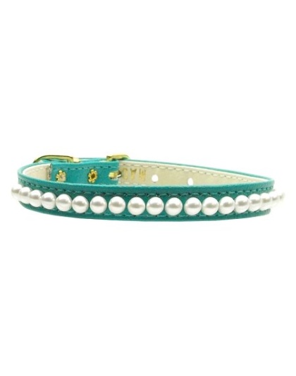 3/8" Pearl Collar Turquoise 10