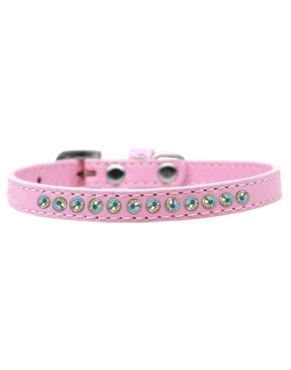 AB Crystal Size 10 Light Pink Puppy Collar