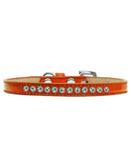 AB Crystal Size 10 Orange Puppy Ice Cream Collar