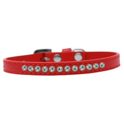 AB Crystal Size 10 Red Puppy Collar