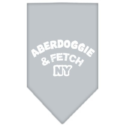 Aberdoggie NY Screen Print Bandana Grey Large