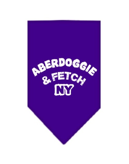 Aberdoggie NY Screen Print Bandana Purple Large