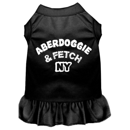 Aberdoggie NY Screen Print Dress Black 4X (22)