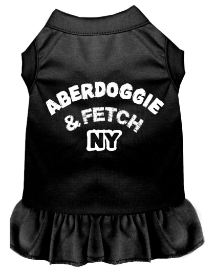 Aberdoggie NY Screen Print Dress Black 4X (22)