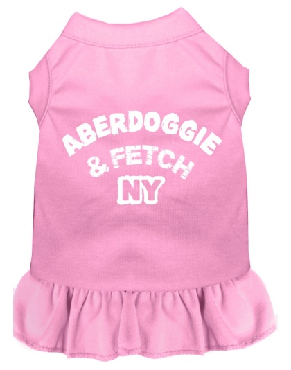 Aberdoggie NY Screen Print Dress Light Pink 4X (22)