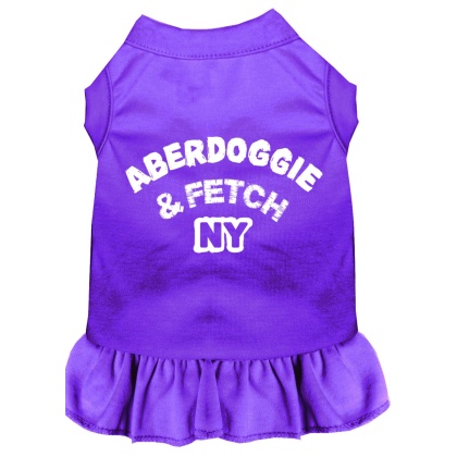 Aberdoggie NY Screen Print Dress Purple 4X (22)