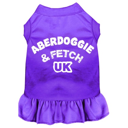 Aberdoggie UK Screen Print Dress Purple 4X (22)