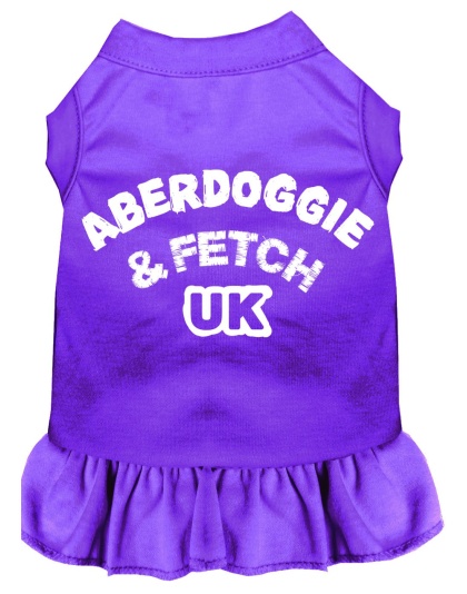 Aberdoggie UK Screen Print Dress Purple 4X (22)