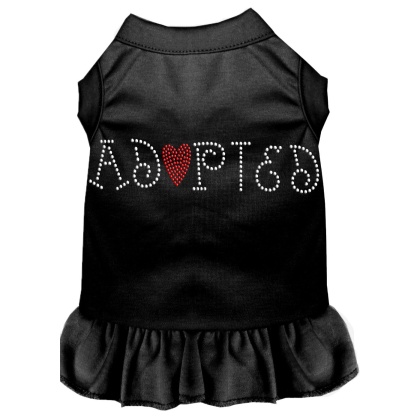 Adopted Rhinestone Dress Black 4X