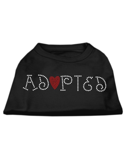 Adopted Rhinestone Shirt Black L