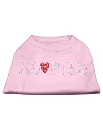 Adopted Rhinestone Shirt Light Pink L