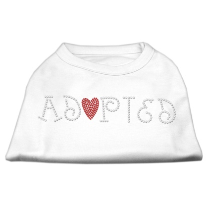 Adopted Rhinestone Shirt White L