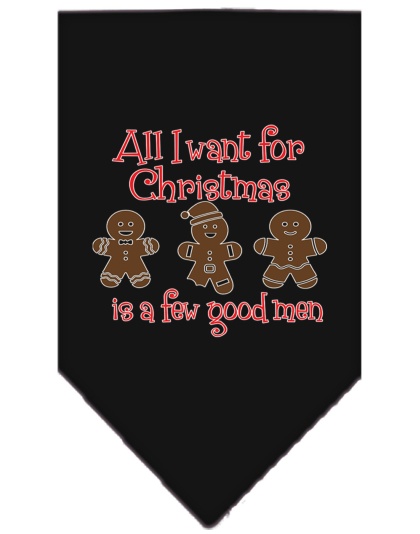 All I want is a Few Good Men Screen Print Bandana Black Large