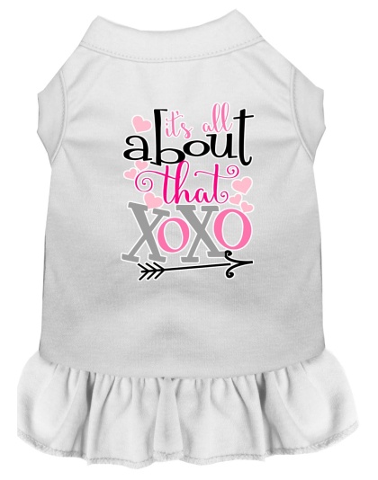 All about the XOXO Screen Print Dog Dress White 4X