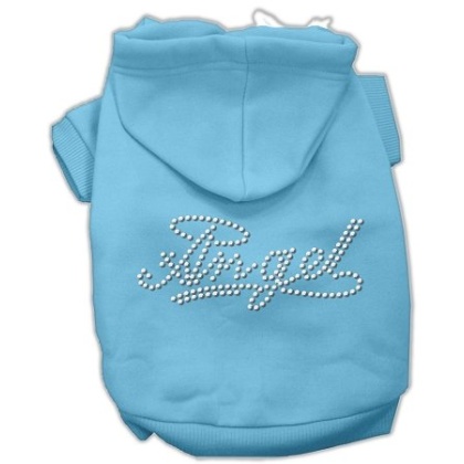 Angel Rhinestud Hoodie Baby Blue L