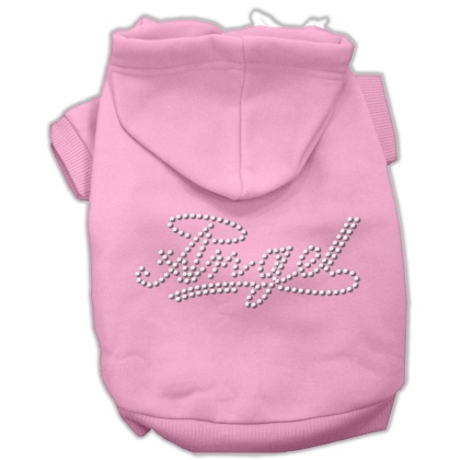 Angel Rhinestud Hoodie Pink L