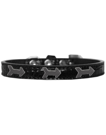 Arrows Widget Croc Dog Collar Black Size 10