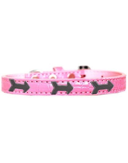 Arrows Widget Croc Dog Collar Light Pink Size 10