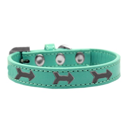 Arrows Widget Dog Collar Aqua Size 10