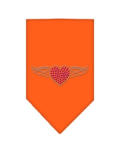 Aviator Rhinestone Bandana Orange Large