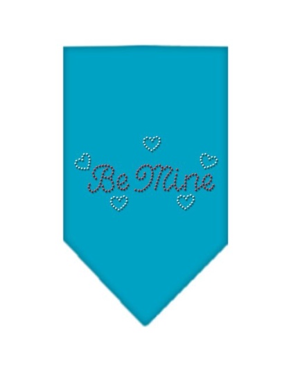 Be Mine Rhinestone Bandana Turquoise Large