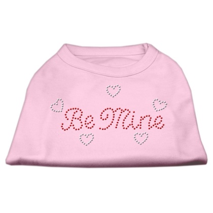 Be Mine Rhinestone Shirts Light Pink L