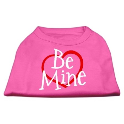 Be Mine Screen Print Shirt Bright Pink Lg