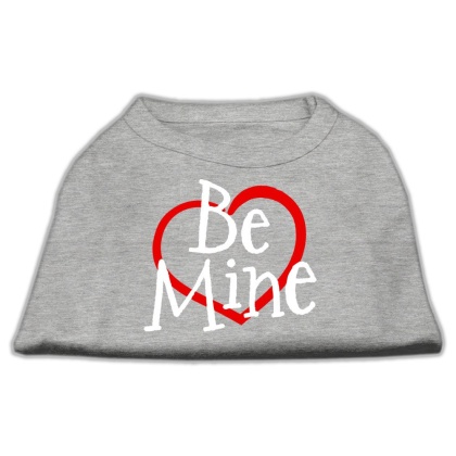 Be Mine Screen Print Shirt Grey Lg