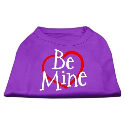 Be Mine Screen Print Shirt Purple Lg