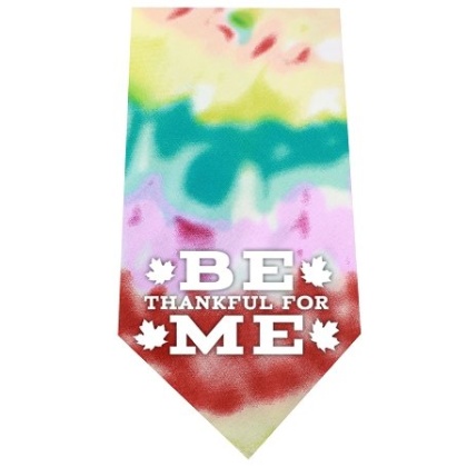 Be Thankful for Me Screen Print Bandana Tie Dye