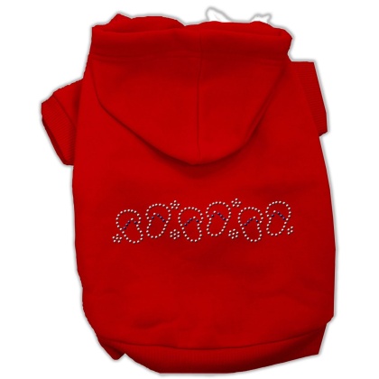 Beach Sandals Rhinestone Hoodies Red L