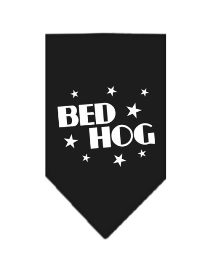 Bed Hog Screen Print Bandana Black Large