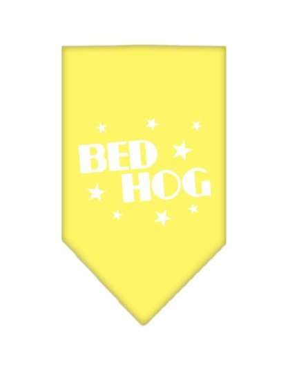 Bed Hog Screen Print Bandana Yellow Large