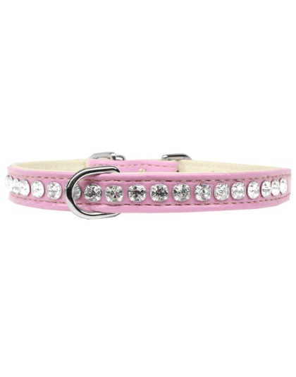 Beverly Style Rhinestone Designer Croc Dog Collar Light Pink Size 10