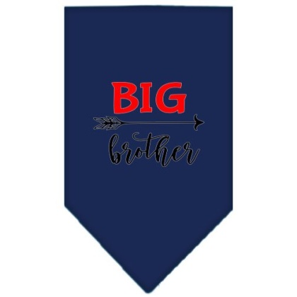 Big Brother Screen Print Bandana Navy Blue large