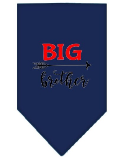 Big Brother Screen Print Bandana Navy Blue large