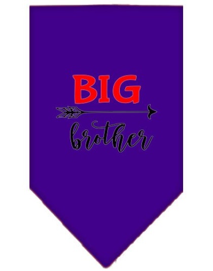 Big Brother Screen Print Bandana Purple Large