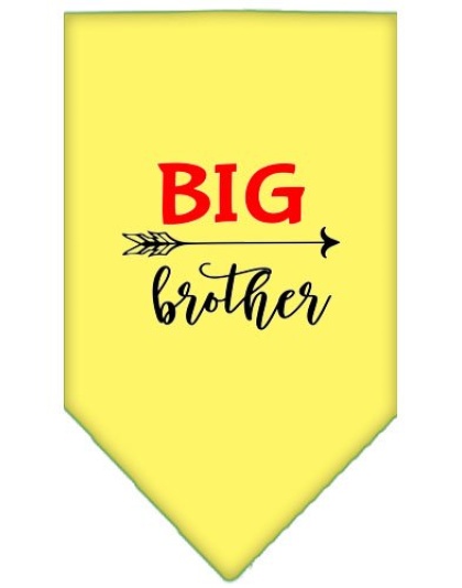 Big Brother Screen Print Bandana Yellow Large