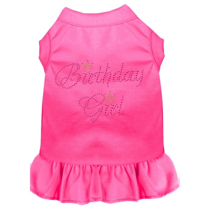 Birthday Girl Rhinestone Dress Bright Pink 4X