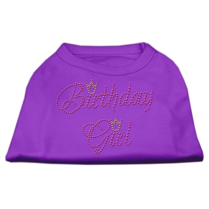 Birthday Girl Rhinestone Shirt Purple L