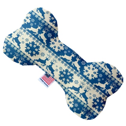 Blue Reindeer 10 Inch Bone Dog Toy