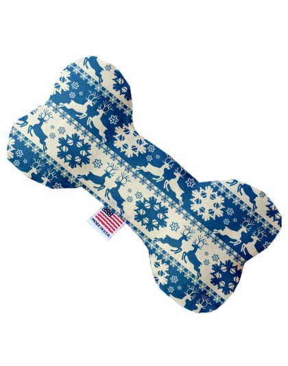 Blue Reindeer 10 Inch Bone Dog Toy