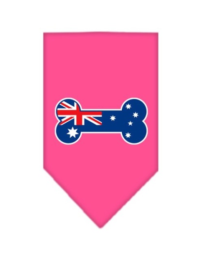 Bone Flag Australian Screen Print Bandana Bright Pink Large