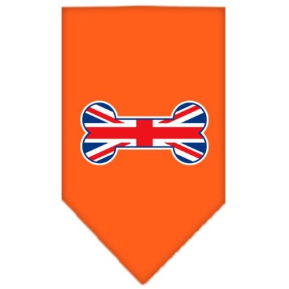 Bone Flag UK Screen Print Bandana Orange Large