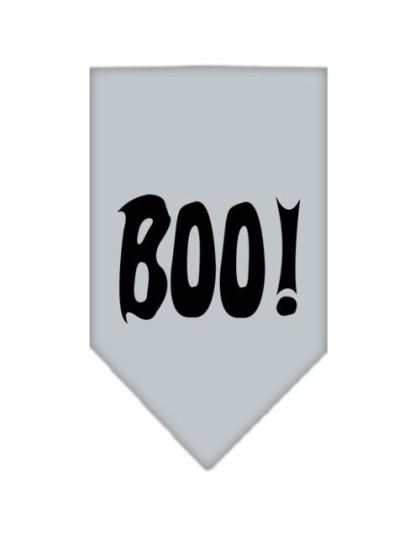 Boo! Screen Print Bandana Grey Large