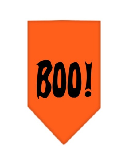 Boo! Screen Print Bandana Orange Large