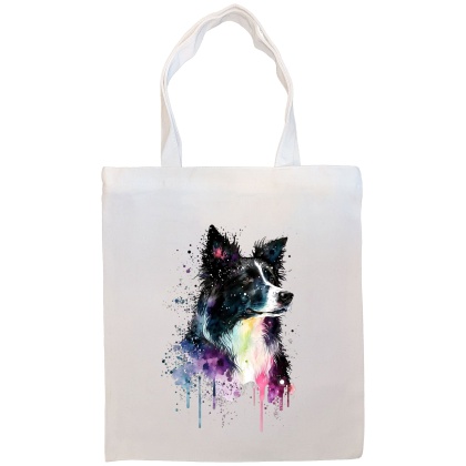 Border Collie Canvas Tote Bag Style1