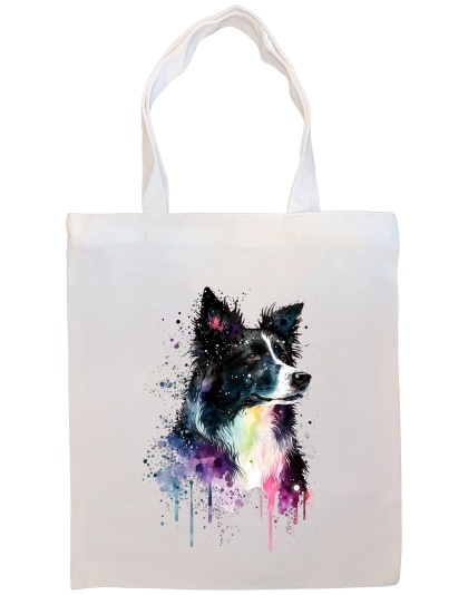 Border Collie Canvas Tote Bag Style1