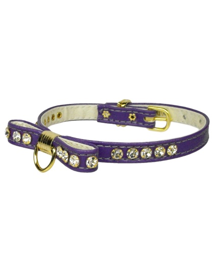 Bow Collar Purple 10